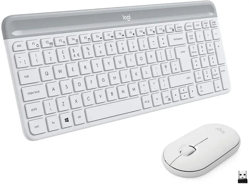 Tipkovnica USB bežična bijela LOGITECH MK470 + miš-0