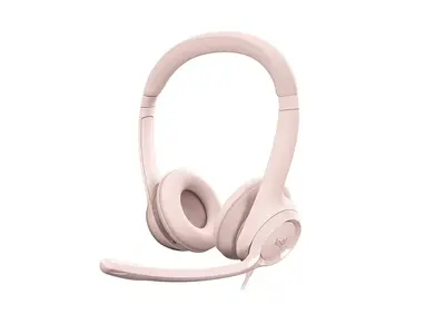 Slušalice + mikrofon, usb LOGITECH H390 roze-3