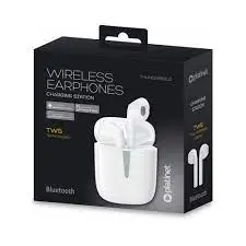 Slušalice + mikrofon, bežićne, bluetooth, in ear , bijele PLATINET-2